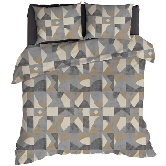 Romanette Pictet Dekbedovertrek - Extra breed - 260x200/220 cm - Grijs