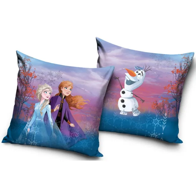 Disney Frozen Disney Bevroren Fluwelen Kussensloop 40x40 cm Blauw