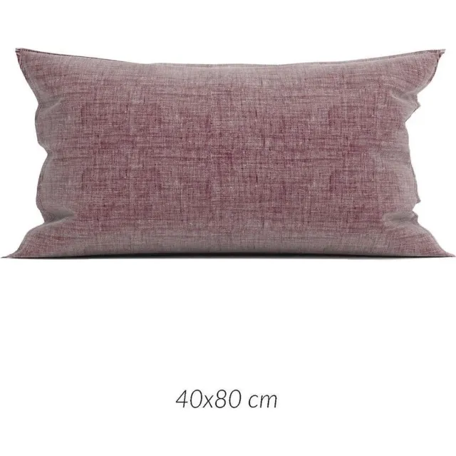 Zohome Lino Kussensloop - Rood - 40x80cm - Rood