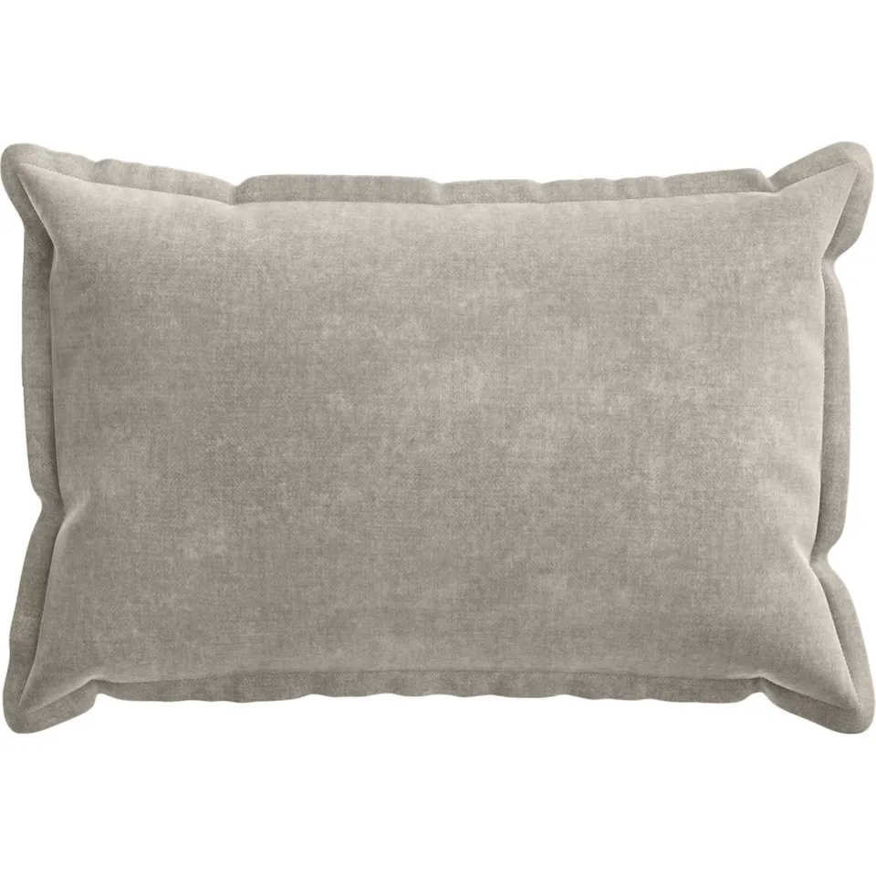 vidaXL Kussensloop 2 st HOUTEN Lichtgrijs 40 x 60 cm Chenille Stof