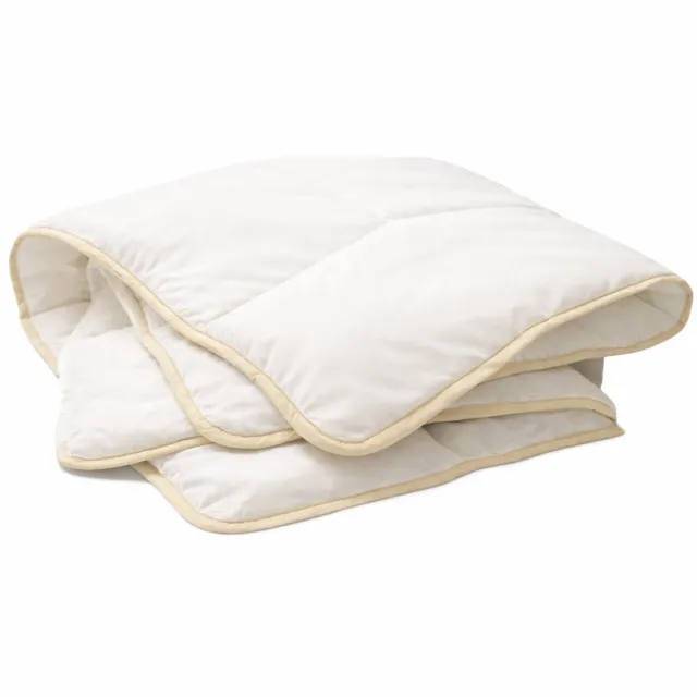 Briljant Pure Dekbed - 140x220 – 40% Kapok / 60% PrimaLoft® Bio™ – 250 g/m² – Hypoallergeen & Ademend – 100% Katoenen Tijk – Luxe Donzen Alternatief Off White
