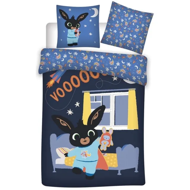 Bing Bunny Dekbedovertrek 140x200cm-65x65cm katoen Multi Colour