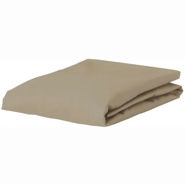 Essenza Premium Percale Hoeslaken Klei - 160x210 cm