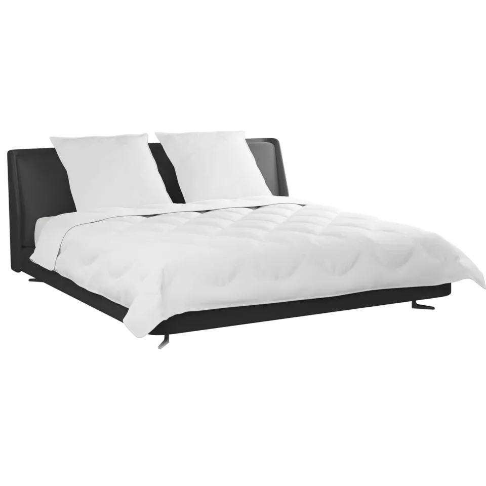 vidaXL Dekbed met Kussens met kussen 3 st Wit Microvezel, foto 2