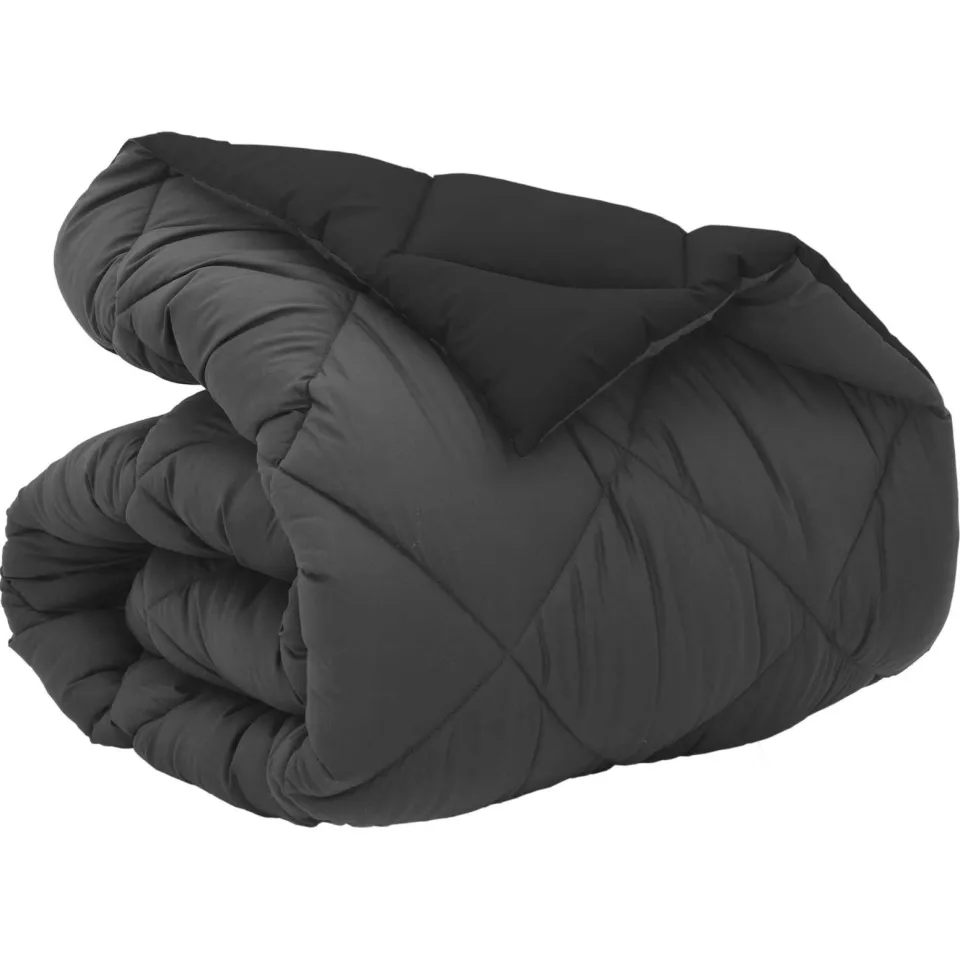 vidaXL Winter Dekbed 155 x 220 cm 450 gsm Microvezel zwart, foto 3