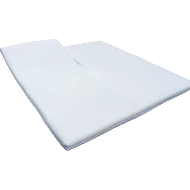 Slaaploods.nl Splittopper - Koudschuim Comfort - 140x220 cm - Dikte 8 cm Wit