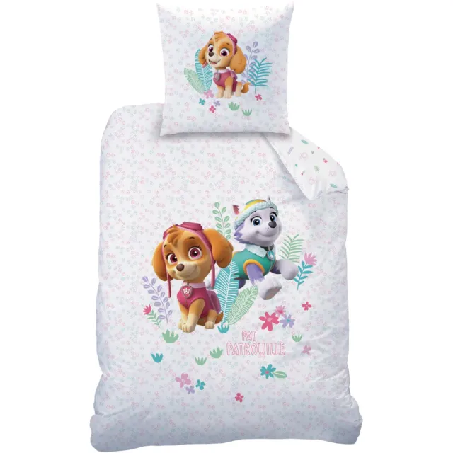 PAW Patrol Dekbedovertrek Paradise - Eenpersoons - 140 x 200 cm - Katoen Wit