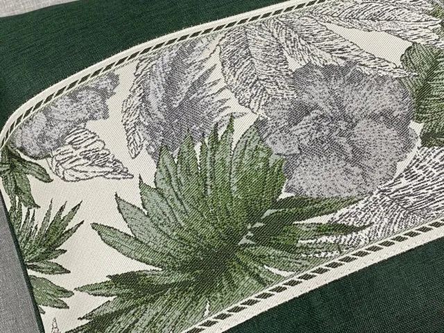 DeHome Decoratieve Kussenhoes 40x40 cm Groen Flora - Stijlvolle Sierkussen