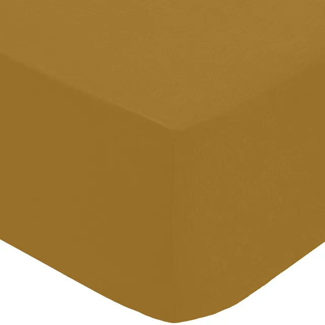 Atmosphera Créateur d'intérieur® Hoeslaken van katoenpercal LANDIHA Mordoré