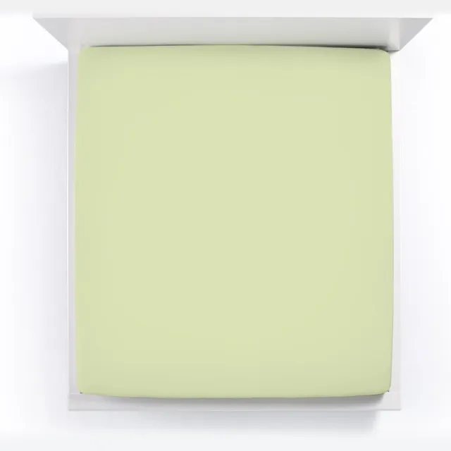 Bella Donna Jersey La Piccola Topperhoeslaken 120x190-200 cm pistache-0532