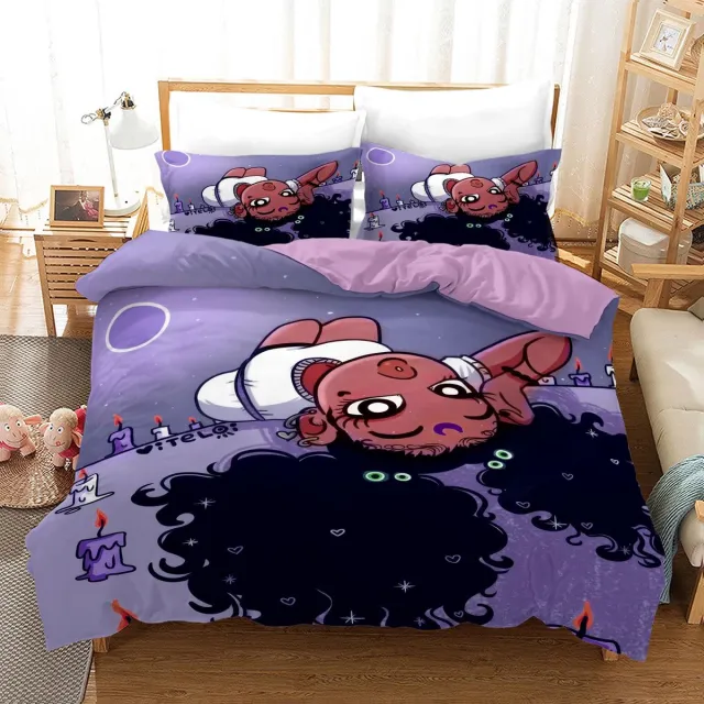Ibenzoa Stijlvolle dekbedovertrekset met magisch ontwerp voor tweepersoonsbed Paars