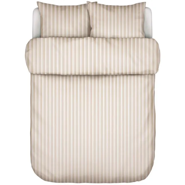 Marc O'Polo Steffe Dekbedovertrek Biologisch Katoenperkal Dark Sand - Lits-Jumeaux - 240x200/220 cm