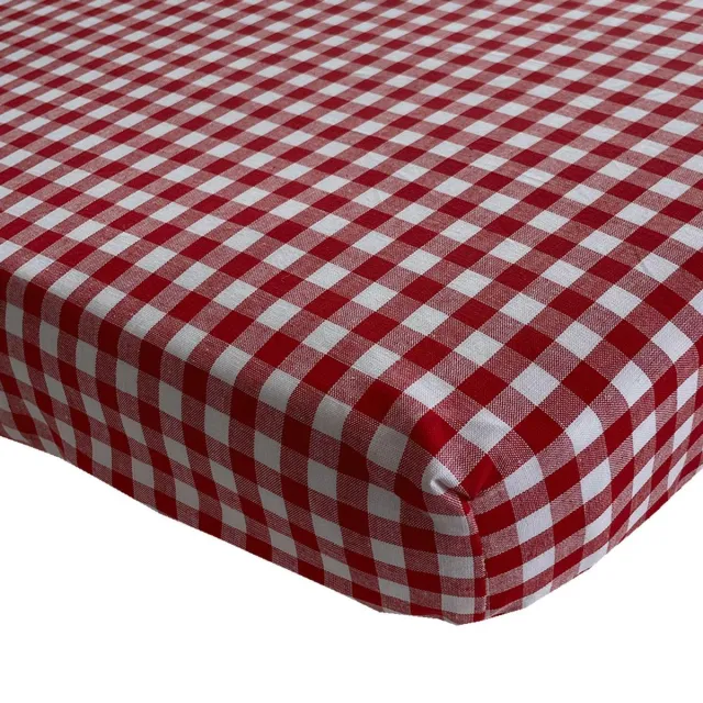 BINK Bedding Hoeslaken 90 x 200 BB Rood 1 cm Rood wit