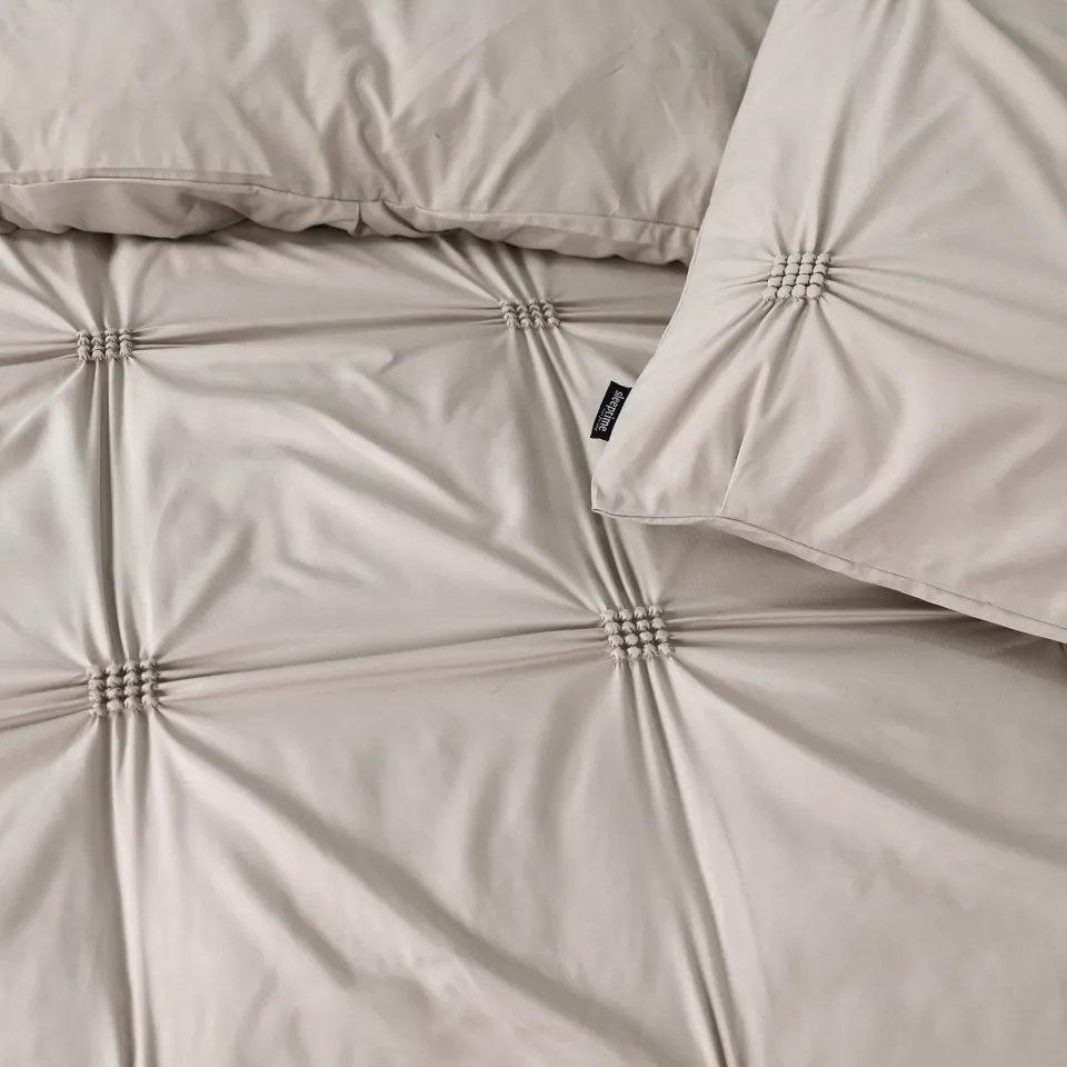Sleeptime dekbedovertrek microvezel taupe