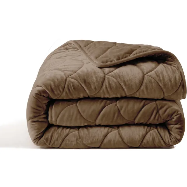 Happybed Dekbed zonder overtrek 140x200 - Puffy - Wasbaar dekbed - Dekbed zonder hoes - Hoesloos Dekbed - Brown