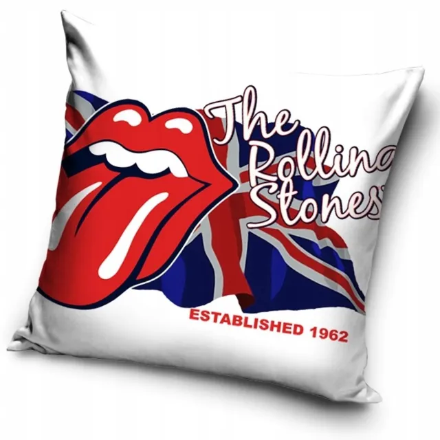Carbotex Kussenhoes Jasmijn The Rolling Stones 45x45 cm - Zacht Velvet Multicolor