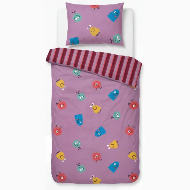 Woody dekbedovertrek - roze - space buddies - 262-10-DBO-W/918 - 140x220cm