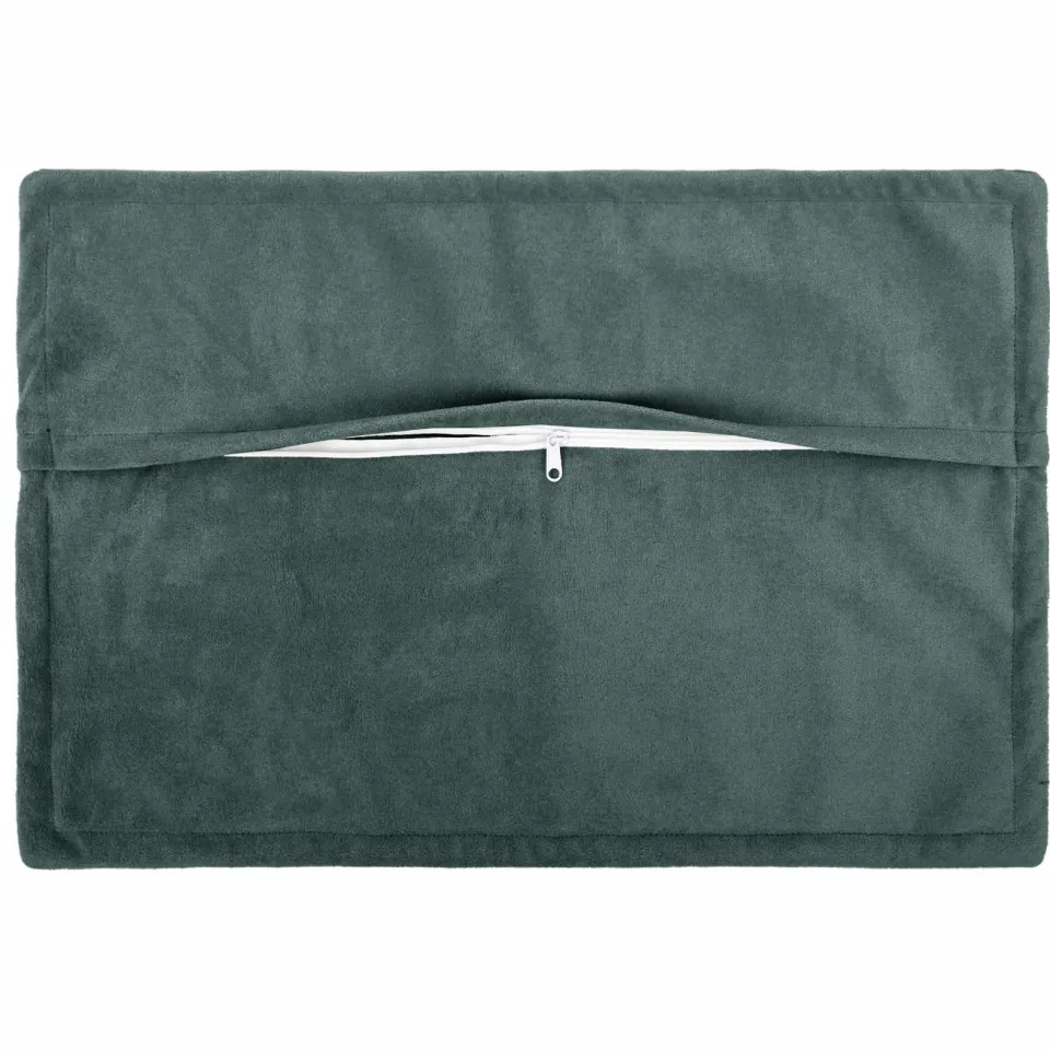 vidaXL Kussensloop 2 st HOUTEN Zee blauw 40 x 60 cm Microfiber Fleece, foto 3