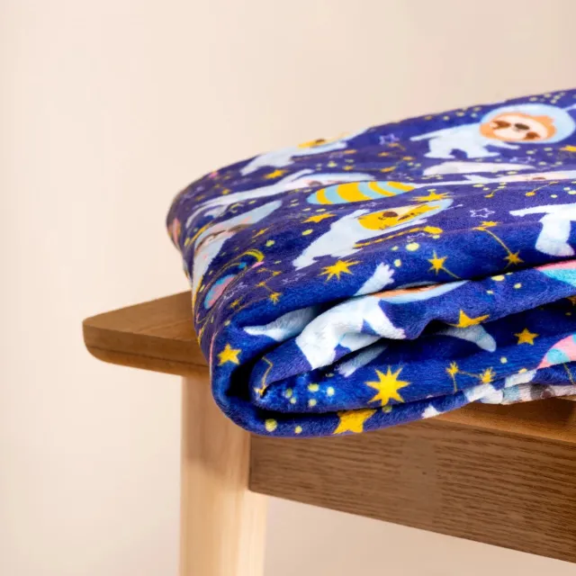 Novaline winterhoes - Weighted blanket - Verzwaringsdeken - Dekbed - Kinderen - Wasbaar - 100 x 150cm print astronaut