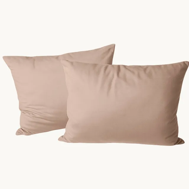 Y-NOT Kussenslopen Set - Velvet Nude - 60x70 cm - 2-pack - Zachte Kussenhoezen voor Comfortabele Nachtrust