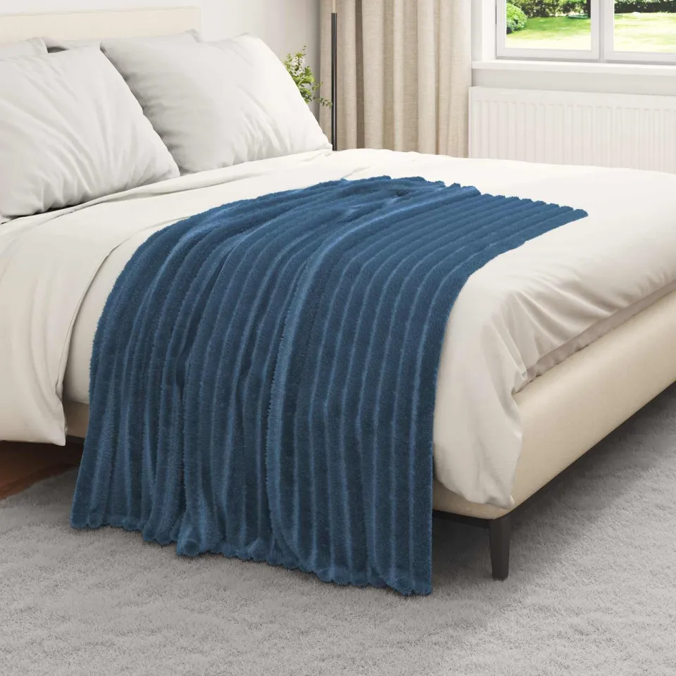 vidaXL Kleden 6 st Marineblauw 150 x 130 cm 2,85 kg Fleece, foto 3