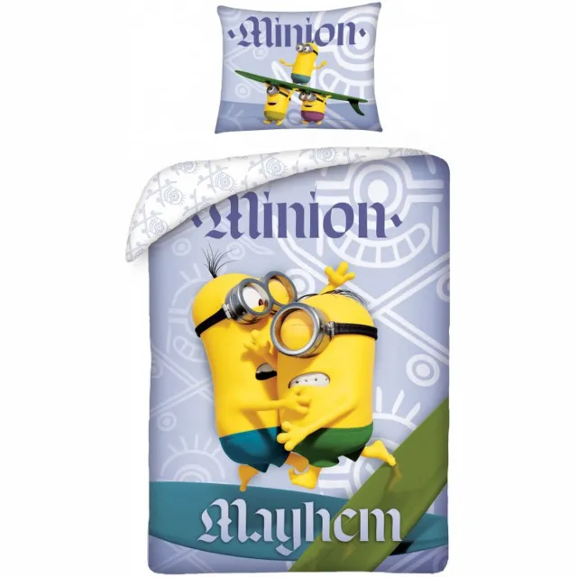 Minions Dekbedovertrek Surfing - 140 x 200 cm - Katoen Multicolor