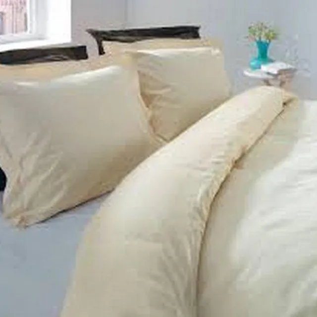 Dreamhouse minimalistic satin stripe ivory 140x200/220 cm