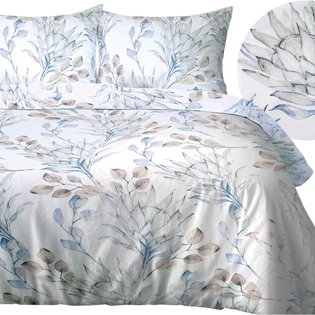 Darymex Satynlove - Dekbedovertrek set (2-delig) - 100% Katoen-Satijn - Met Ritssluiting - 140x200 cm wit