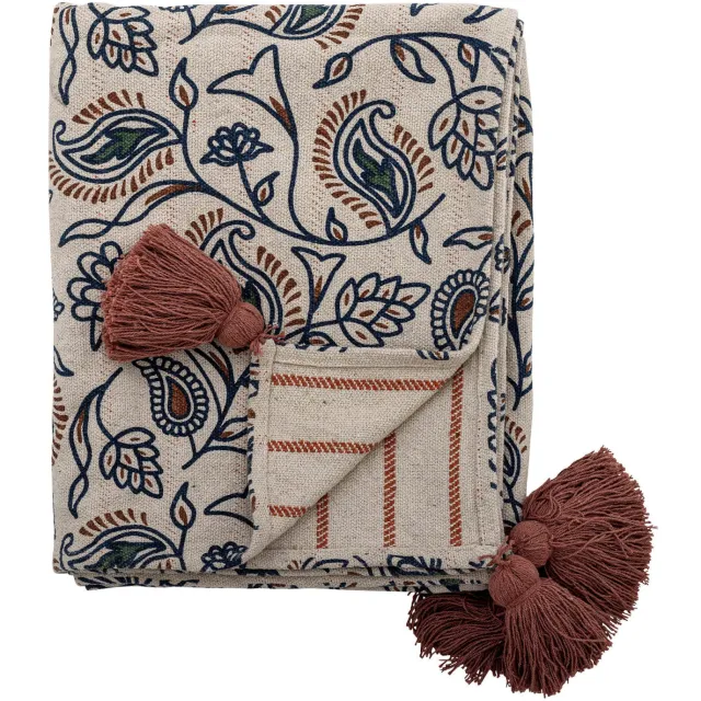 Creative Collection Paisley plaid beige Multi