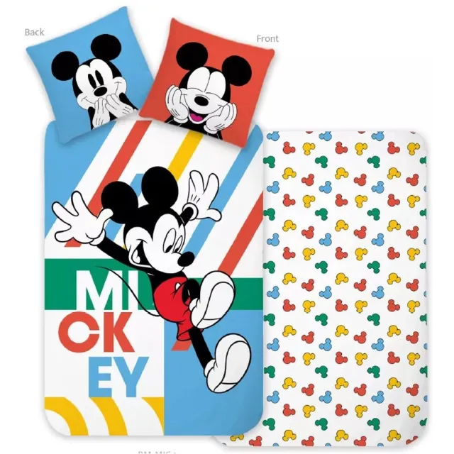 Disney Mickey Mouse dekbedovertrek Jump Play - katoen Multicolor