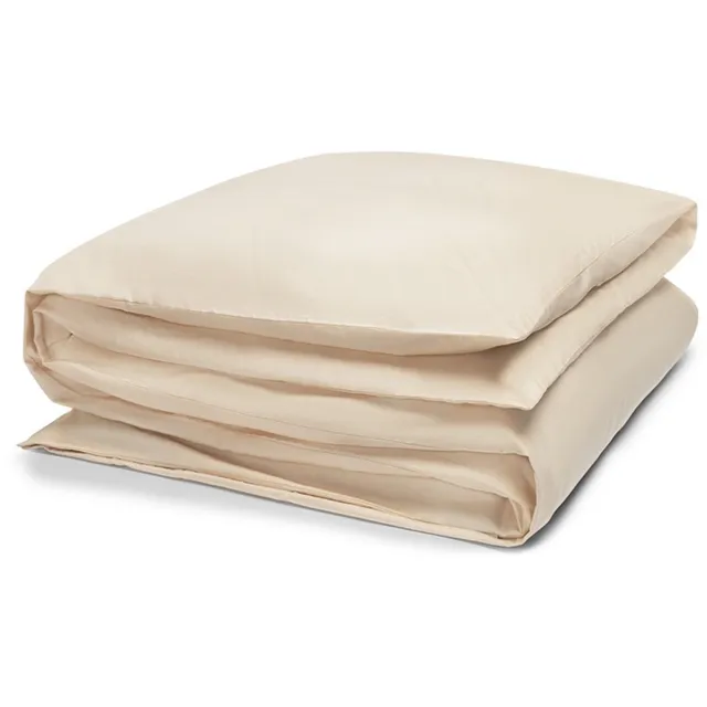 Yumeko dekbedovertrek katoensatijn almond milk 240x220 (zonder slopen) - Bio, eco & fairtrade