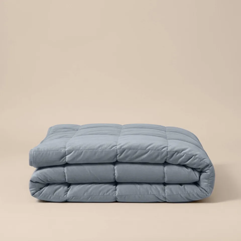 W velvet dekbed zonder overtrek - blauw