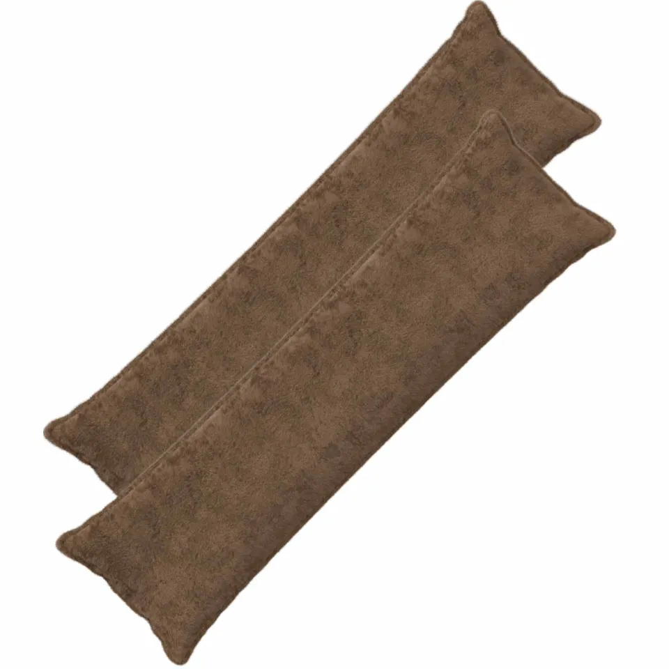 vidaXL Kussensloop 2 st HOUTEN Licht Bruin 40 x 145 cm, foto 3