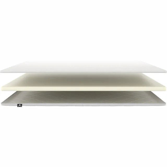 Anno 1588 Topper Traagschuim Paris - Katoenen tijk - Hotelkwaliteit - ca. 4cm - 90x200 Wit