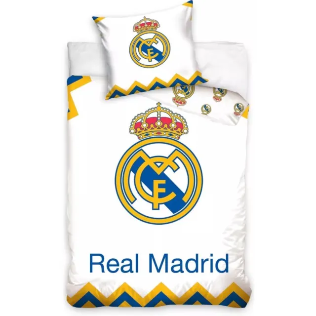 Real Madrid CF Real Madrid dekbedovertrek Champions - katoen Wit