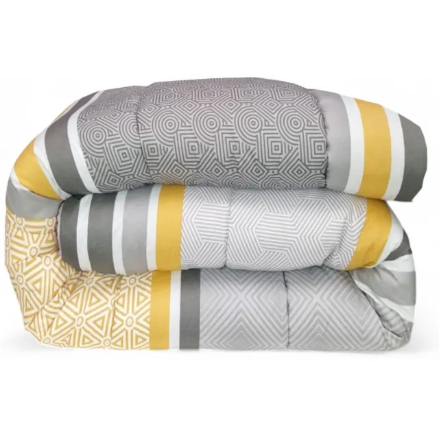 bedlin Dekbed bedrukt - Zonder hoes ( 2 in 1 ) - Tweezijdig - 240 x 220 cm - Velya / Azileaf Multicolor