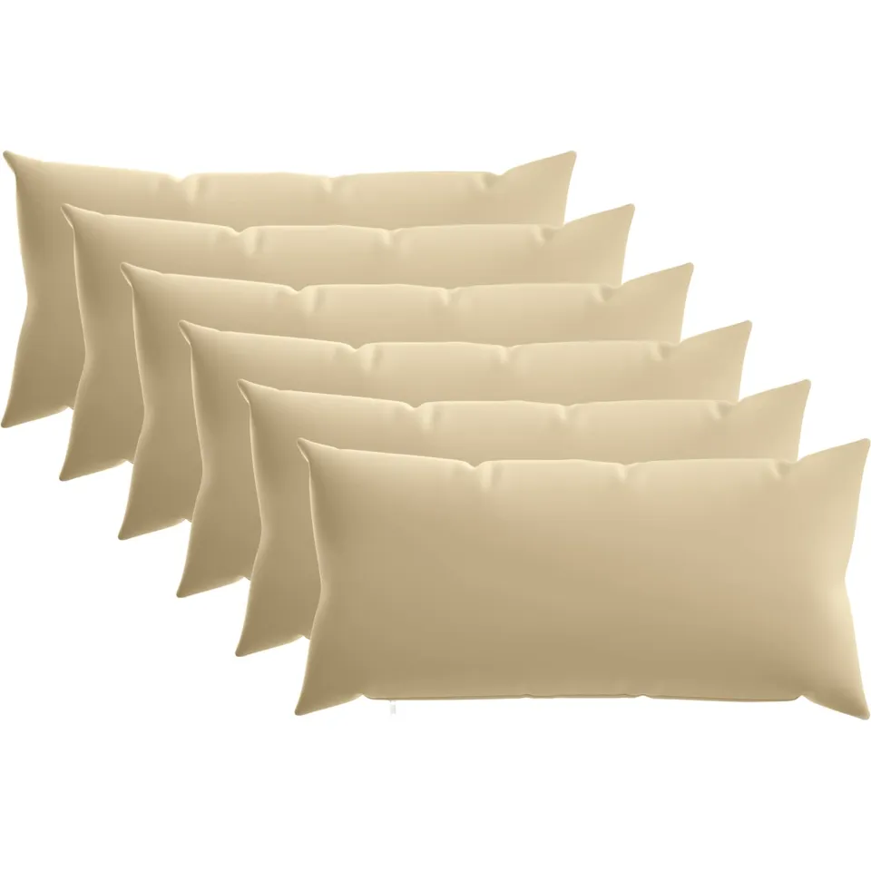 vidaXL Kussensloop 6 st HEERLEN Beige 40 x 70 cm Polyester, foto 3