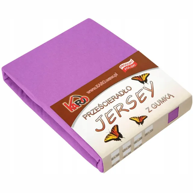 karo Jersey hoeslaken met elastiek 60x120 cm fuchsia KARO