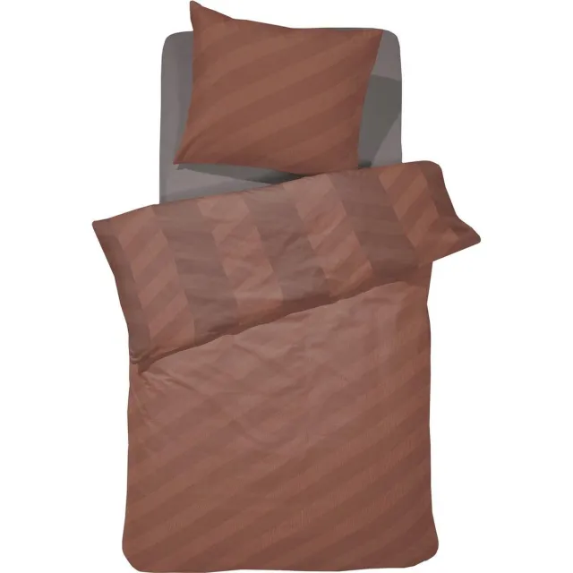 Damai Atomy - Dekbedovertrek - Bio Satijn - 140x200/220 cm - Rood + 1 kussensloop 60x70