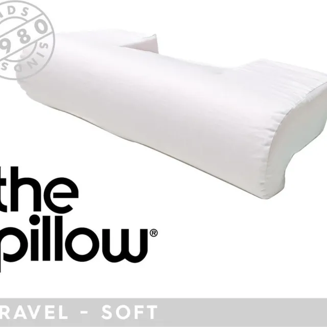 The Pillow Travel Soft - Orthopedisch Hoofdkussen van Schuim wit