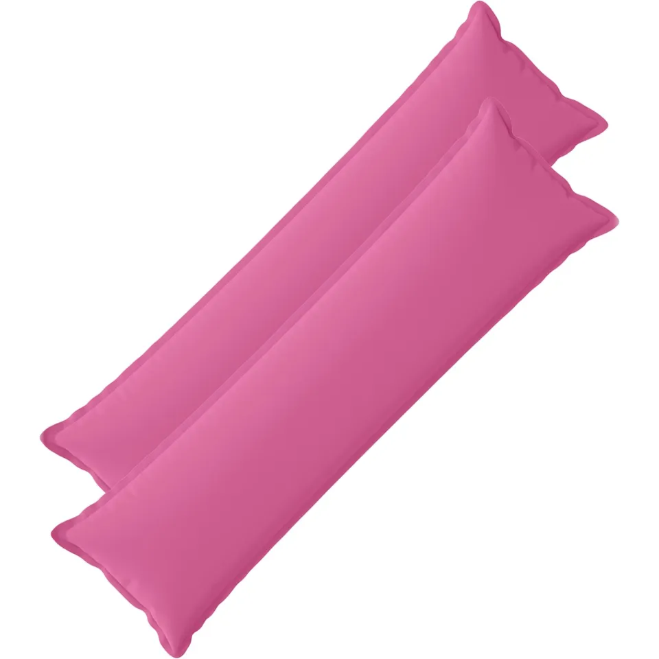 vidaXL Kussensloop 2 st HOUTEN Roze 40 x 145 cm Polyester