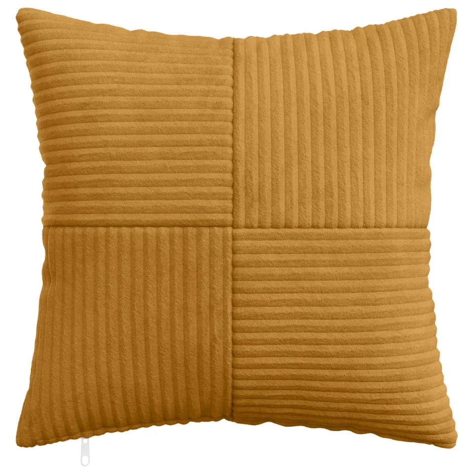 vidaXL Kussensloop 6 st ALMELO Geel 50 x 50 cm corduroy