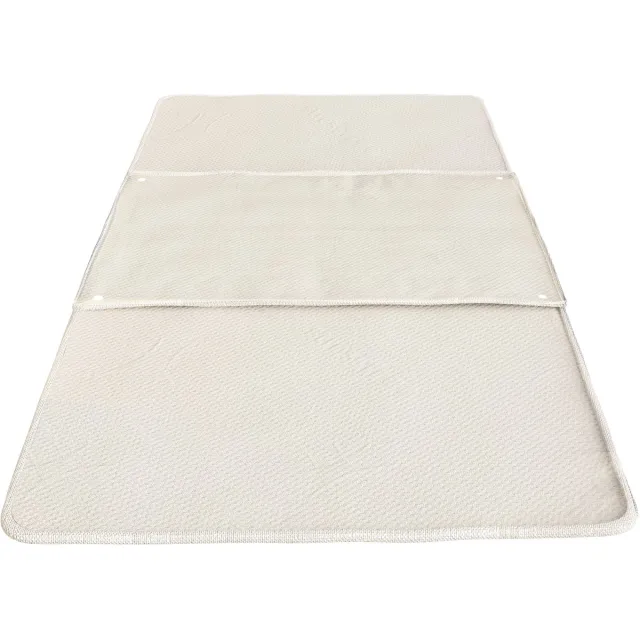 White Stone The White Stone Waterdichte Matrasbeschermer 140x200 cm met 3 Afneembare Absorberende Bedpads | Stress Free Stof, Hypoallergeen en Antibacterieel met Bevestigingsclips Bianco