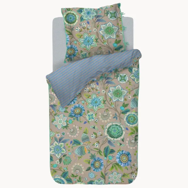 Pip Studio Katoenen perkal dekbedovertrekset Viva La Vida Blauw