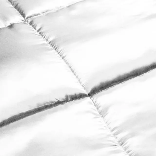 Zydante Eazzzy Dekbed Satijn 240x200cm - Snow White Zwart, Wit, Bruin, Taupe, Grijs, Zilver