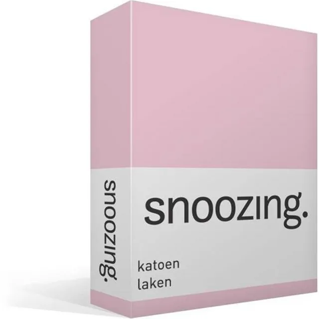 Snoozing Laken - Katoen - Roze