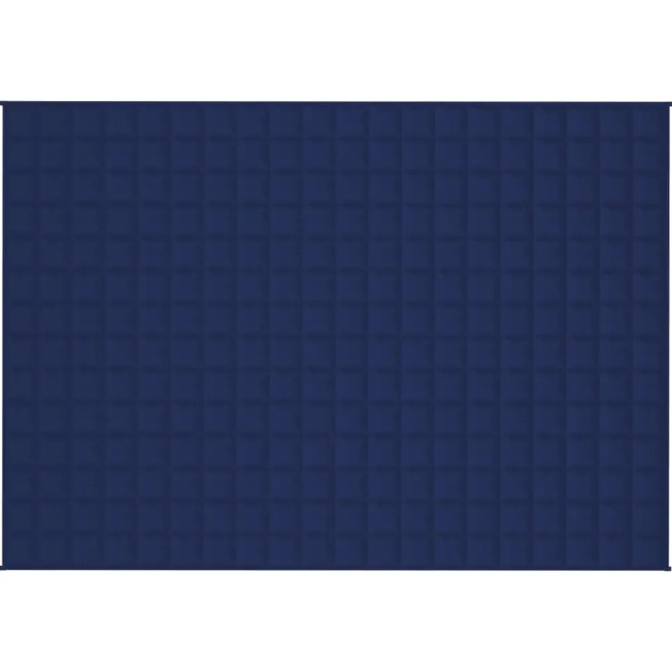 vidaXL Verzwaringsdeken 140x200 cm 6 kg stof blauw