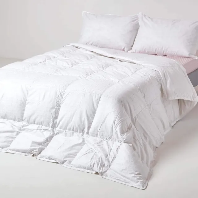 Homescapes Premium Donzen Winterdekbed 260x200 cm – ≥70% Ganzendons – Warmteklasse 1 – Katoen 300TC – OEKO-TEX® & RDS – Wasbaar 40°C Wit