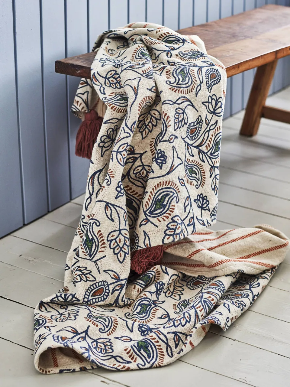 Creative Collection Paisley plaid beige, foto 3