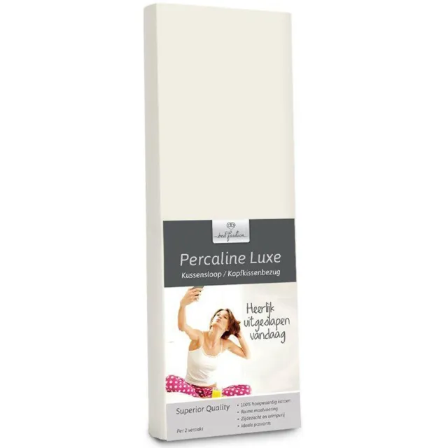 Bed-Fashion katoenen slopen Wit (per 2 st.) - 60 x 70 cm - Wit
